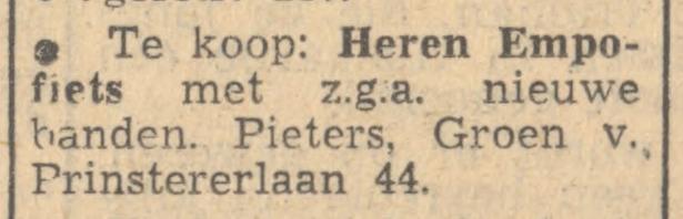 Groen van Prinstererlaan 44 Pieters advertentie Tubantia 7-6-1947.jpg