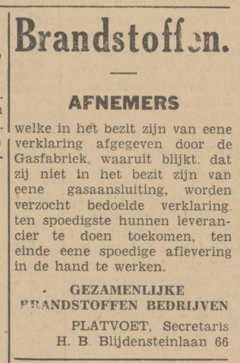 H.B. Blijdensteinlaan 66 Platvoet advertentie Tubantia 3-6-1940.jpg