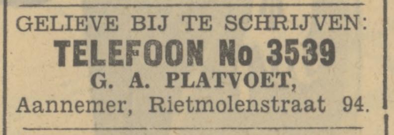 Rietmolenstraat 94 Aannemer G.A. Platvoet advertentie Tubantia 18-5-1935.jpg