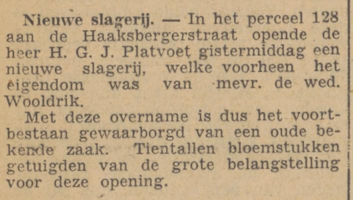 Haaksbergerstraat 128  H.G.J Platvoet krantenbericht Tubantia 10-10-1947.jpg