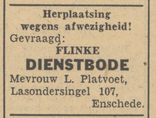 Lasondersingel 107 L. Platvoet advertentie Tubantia 28-4-1949.jpg