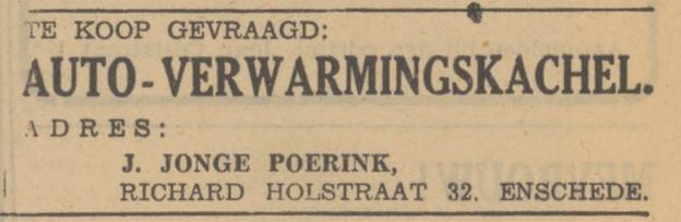 Richard Holstraat 32 J. Jonge Poerink advertentie Tubantia 28-10-1947.jpg