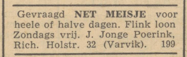 Richard Holstraat 32 J. Jonge Poerink advertentie Trouw 20-6-1945.jpg
