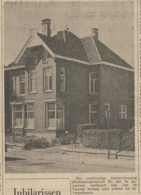 Haaksbergerstraat 68 voormalig recherchepand van politie krantenfoto Tubantia 19-9-1969.jpg