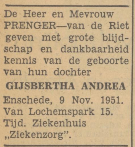 Val Lochemspark 15 Prenger advertentie Tubantia 9-11-1951.jpg