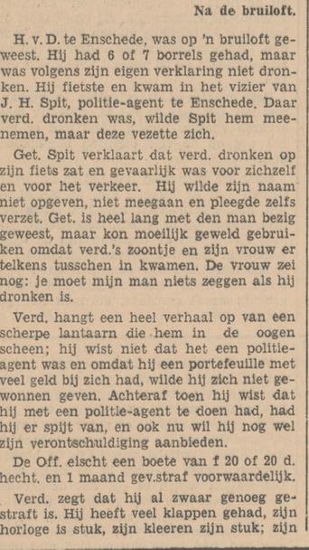 J.H. Spit politieagent Emschede. krantenbericht 19-7-1935.jpg