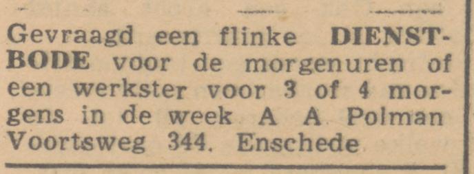 Voortsweg 344 A.A. Polman advertentie Het Vrije Volk 15-8-1945.jpg