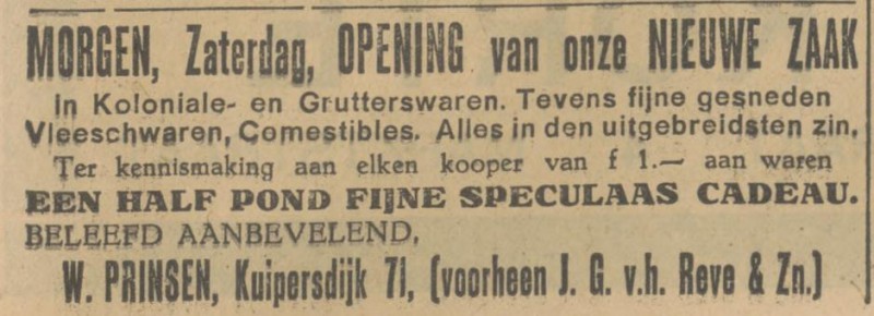 Kuipersdijk 71 W. Prinsen advertentie Tubantia 9-11-1928.jpg