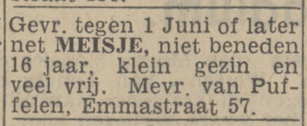 Emmastraat 54 Mevr. van Puffelen advertentie Twentsch nieuwsblad 24-5-1944.jpg