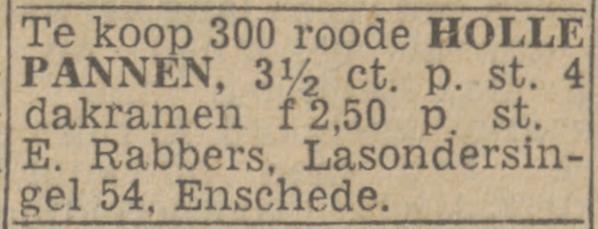 Lasondersingel 54 E. Rabbers advertentie Twentsch nieuwsblad 28-5-1943.jpg