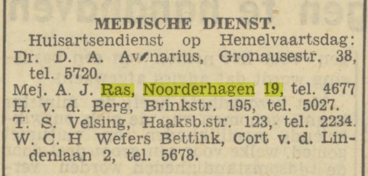 Noorderhagen 19 Mej. A.J. Ras krantenbericht Tubantia 16-5-1950.jpg