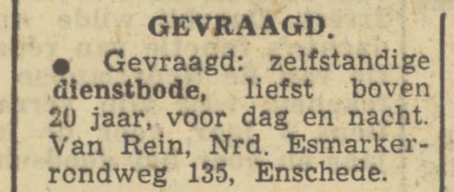 Noord Esmarkerrondweg 135 van Rein advertentie Tubantia 12-4-1950.jpg