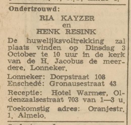 Gronausestraat 43 advertentie De Maasbode 16-9-1950.jpg