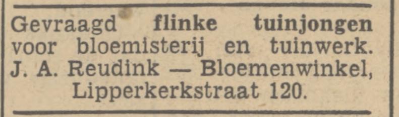 Lipperkerkstraat 120 bloemenwinkel J.A. Reudink advertentie Tubantia 11-2-1939.jpg