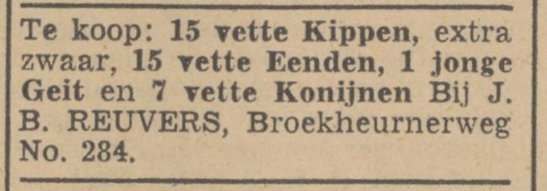 Broekheurnerweg 284 J.B. Reuvers advertentie Tubantia 20-11-1940.jpg