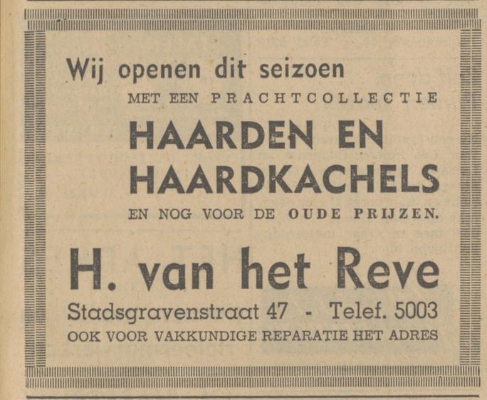 Stadsgravenstraat 47 H. Van het Reve advertentie Tubantia 7-9-1940.jpg