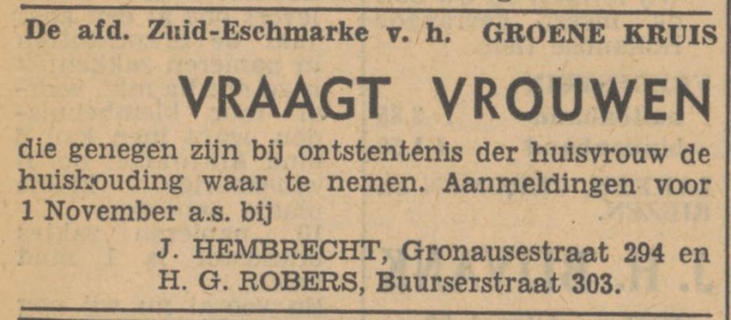 Buurserstraat 303 H.G. Robers advertentie Tubantia21-10-1947.jpg