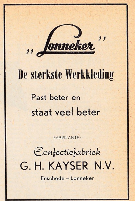 Dorpsstraat 106 Lonneker Confectiefabriek G.H. Kayser N.V..jpg