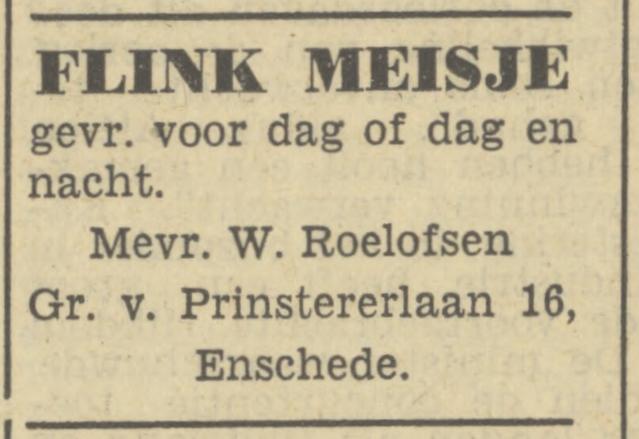 Groen van Prinstererlaan 16 W. Roelofsen advertentie Tubantia 9-5-1950.jpg