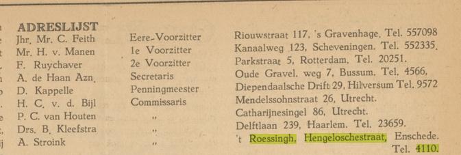Hemgelosestraat 238  't Roessingh A. Stroink tijdschrift Nederlandse Cricketbond 16-5-1946.jpg