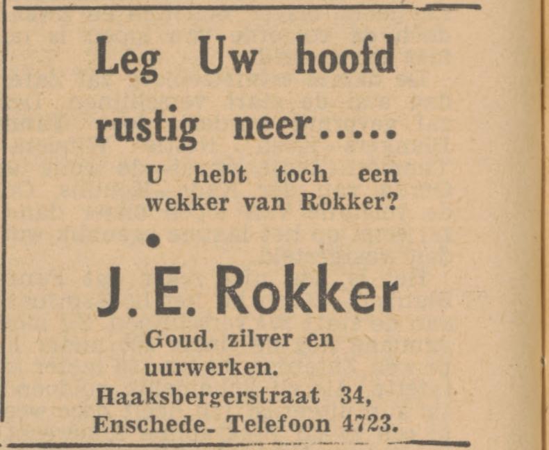 Haaksbergerstraat 34 J.E. Rokker advertentie Tubantia 6-8-1948.jpg