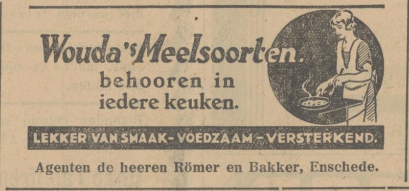 Römer en Bakker handelsagentem Wouda's meelsoorten advertentie Tubantia 15-5-31.jpg