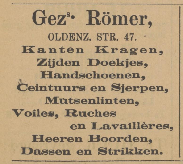 Oldenzaalsestraat 47 Gez. Römer advertentie Tubantia 17-3-1903.jpg