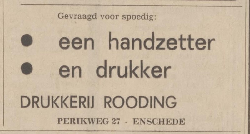 Perikweg 27 Drukkerij Rooding advertentie Tubantia 19-11-1966.jpg