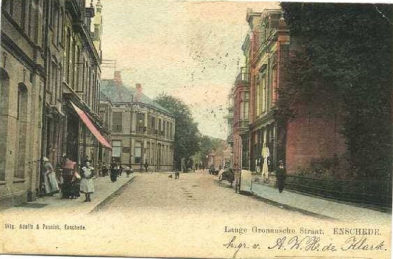 Langestraat 5 rechts. richting Gronausestraat 1904.jpg