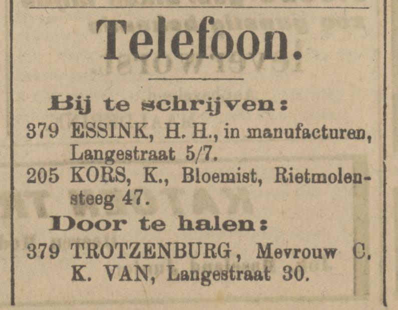 Langestraat 5-7 H.H. Essink manufacturen advertentie Tubantia 28-8-1906.jpg