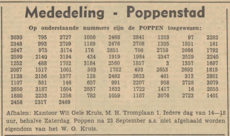 M.H. Tromplaan 1 kantoor Het Wit Gele Kruis advertentie Tubantia 7-9-1950.jpg