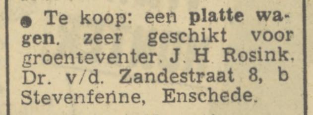 Dr. van der Zandestraat 8 J.H. Rosink advertentie Tubantia 22-3-1950.jpg