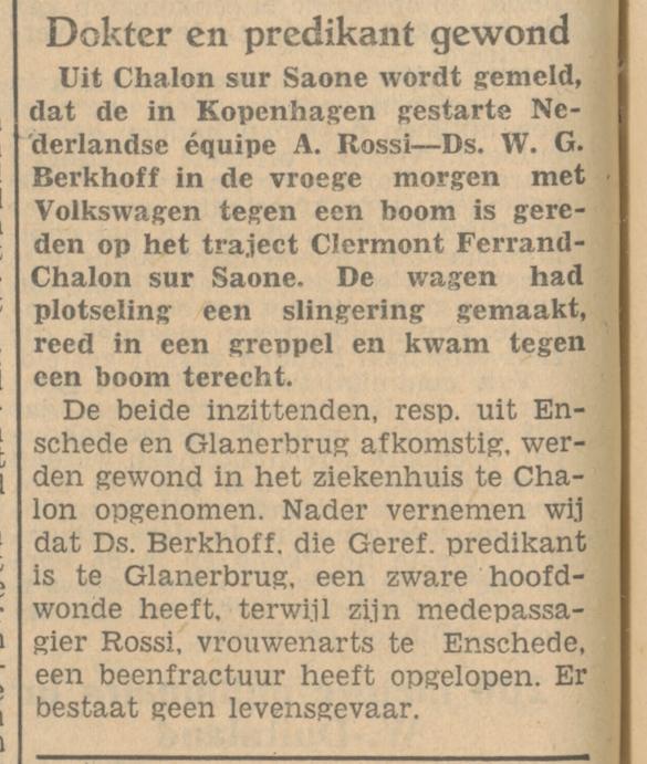 A. Rossi Vrouwenarts krantenbericht 26-4-1951.jpg