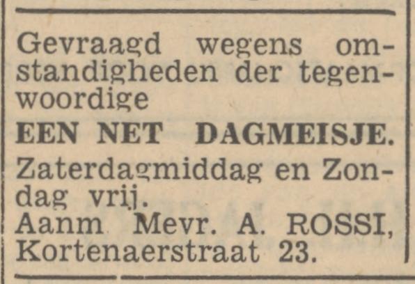 Kortenaerstraat 23 A. Rossi advertentie Tubantia 3-10-1947.jpg