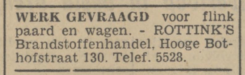 Hoge Bothofstraat 130 Brandstoffenhandel Rottink advertentie Tubantia 23-4-1941.jpg