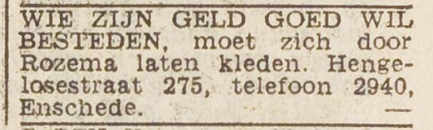 Hengelosestraat 275 Rozema advertentie Het Vrije Volk 9-2-1952.jpg