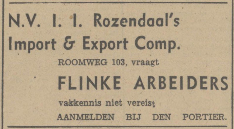Roomweg 103 N.V. I.I Rozendaal advertentie Tubantia 23-12-1947.jpg