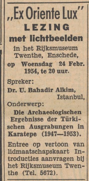 Lasondersingel 129 Rijskmuseum Twenthe advertentie Tubantia 23-3-1954.jpg