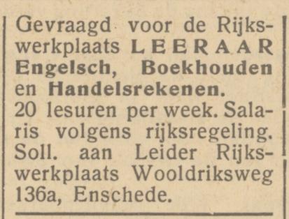 Wooldriksweg 136a Leider Rijkswerkplaats advertentie Het Parool 29-6-1945.jpg