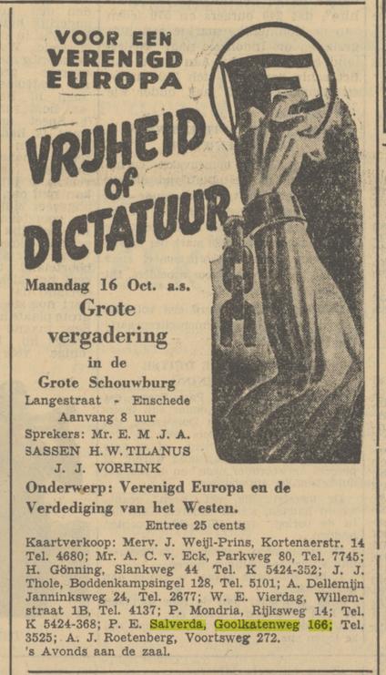 Goolkatenweg 166 P.E. Salverda advertentie Tubantia 13-10-1950.jpg