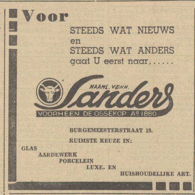 Burgemeester 19 N.V. Sanders voorheen De Ossekop advertentie Tubantia 11-2-1939.jpg