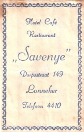 Dorpsstraat 149 Lonneker Hotel Café Restaurant Savenye suikerzakje.jpg