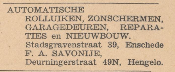 Stadsgravenstraat 39 F.A. Savonije advertentie Strijdend Nederland 26-4-1945.jpg