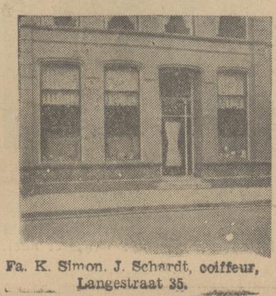 Langestraat 35 Fa. K. Simon, J. Schardt, coiffeur, krantenfoto Tubantia 19-6-1934.jpg