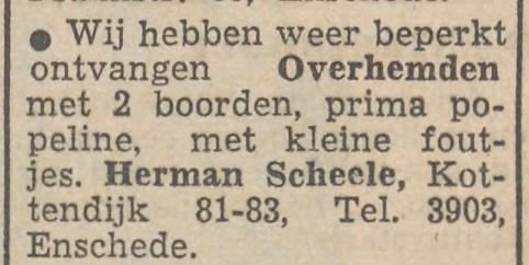 Kottendijk 81-83 Herman Scheele advertentie Tubantia 23-11-1951.jpg