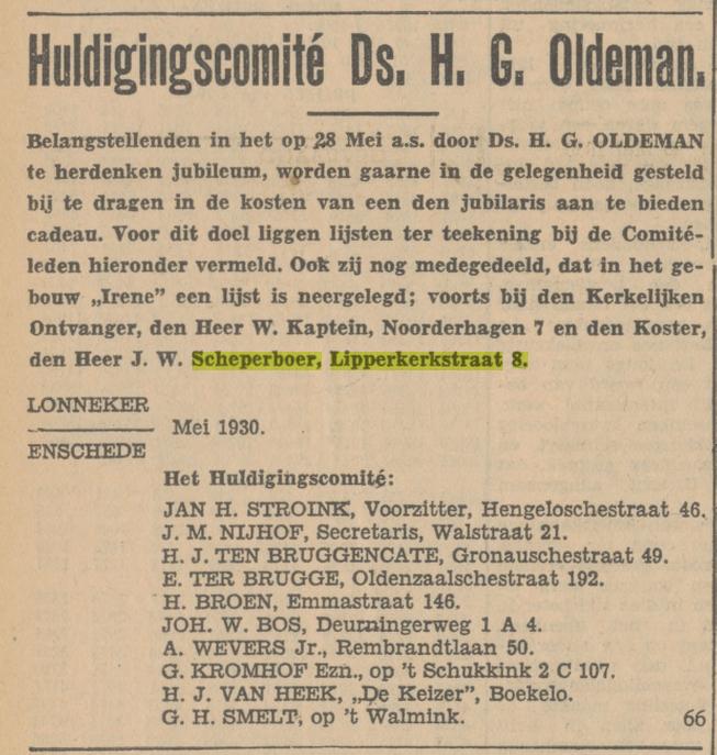 Lipperkerkstraat 8 J.W. Scheperboer koster advertentie Tubantia 21-5-1930.jpg