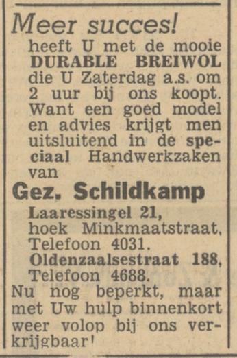 Oldenzaalsestraat 188 Gez. Schildkamp advertentie Tubantia 10-12-1948.jpg