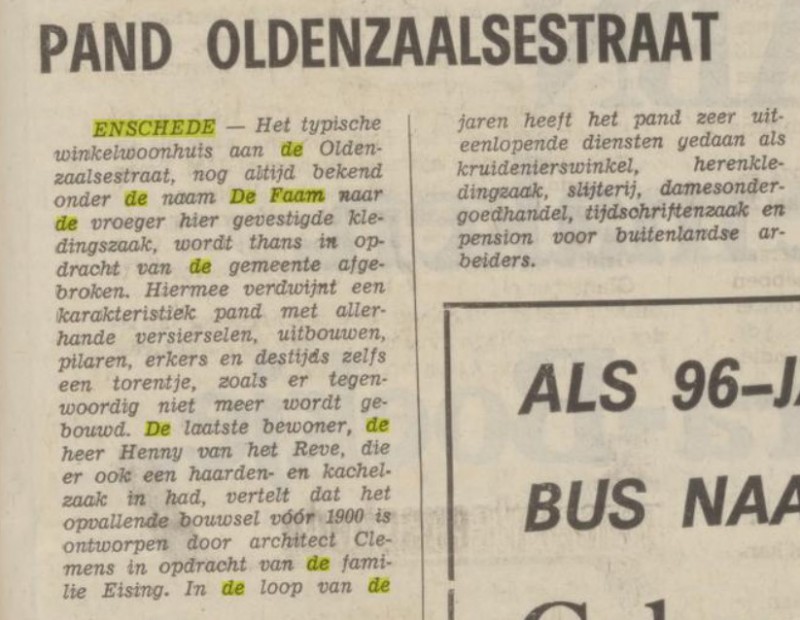 afbraak de faam 1974.jpg