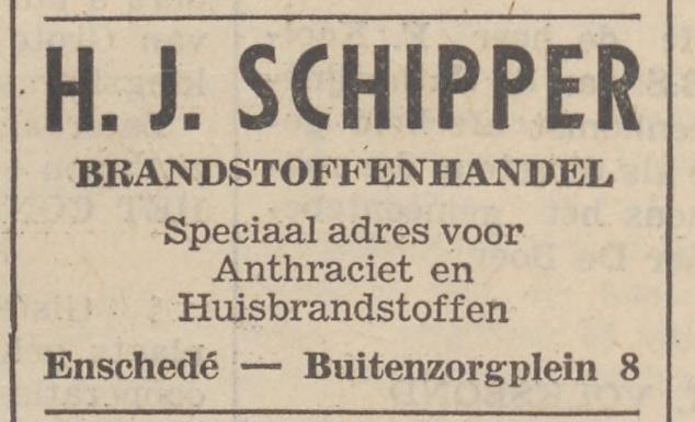 Buitenzorgplein 8 Brandstoffenhandel H.J. Schipper advertentie De Volkskrant 20-7-1935.jpg