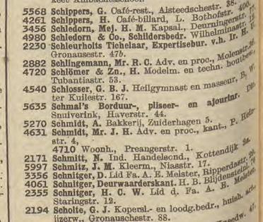 Gronausestraat 47b Expertisebureau Ir. H.U. Schleurholts Tichelaar. Telefoonboek 1950.jpg